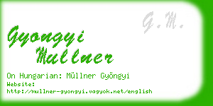 gyongyi mullner business card