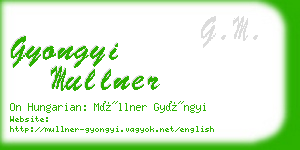 gyongyi mullner business card